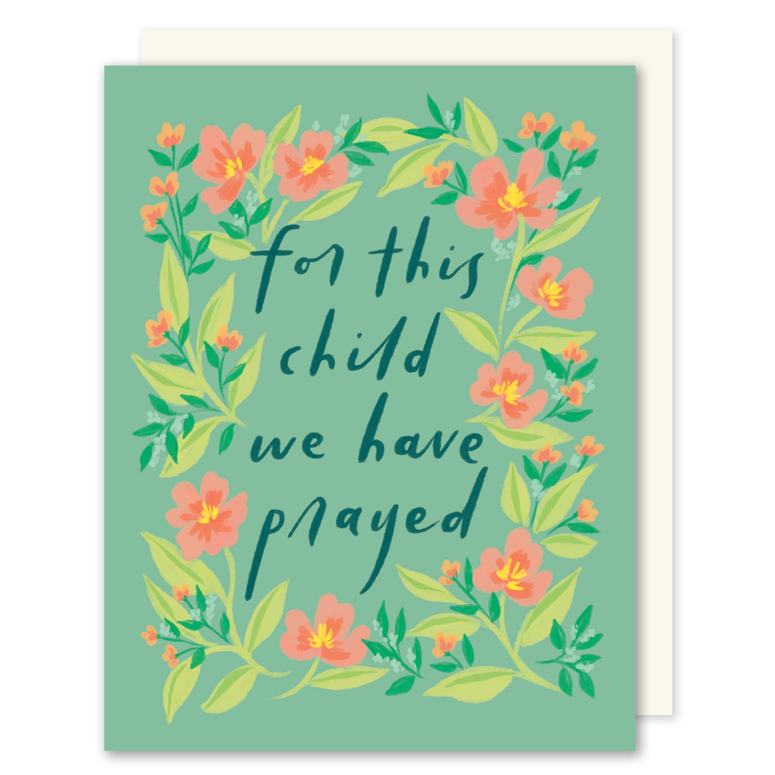 For This Child We Have Prayed Baby Card