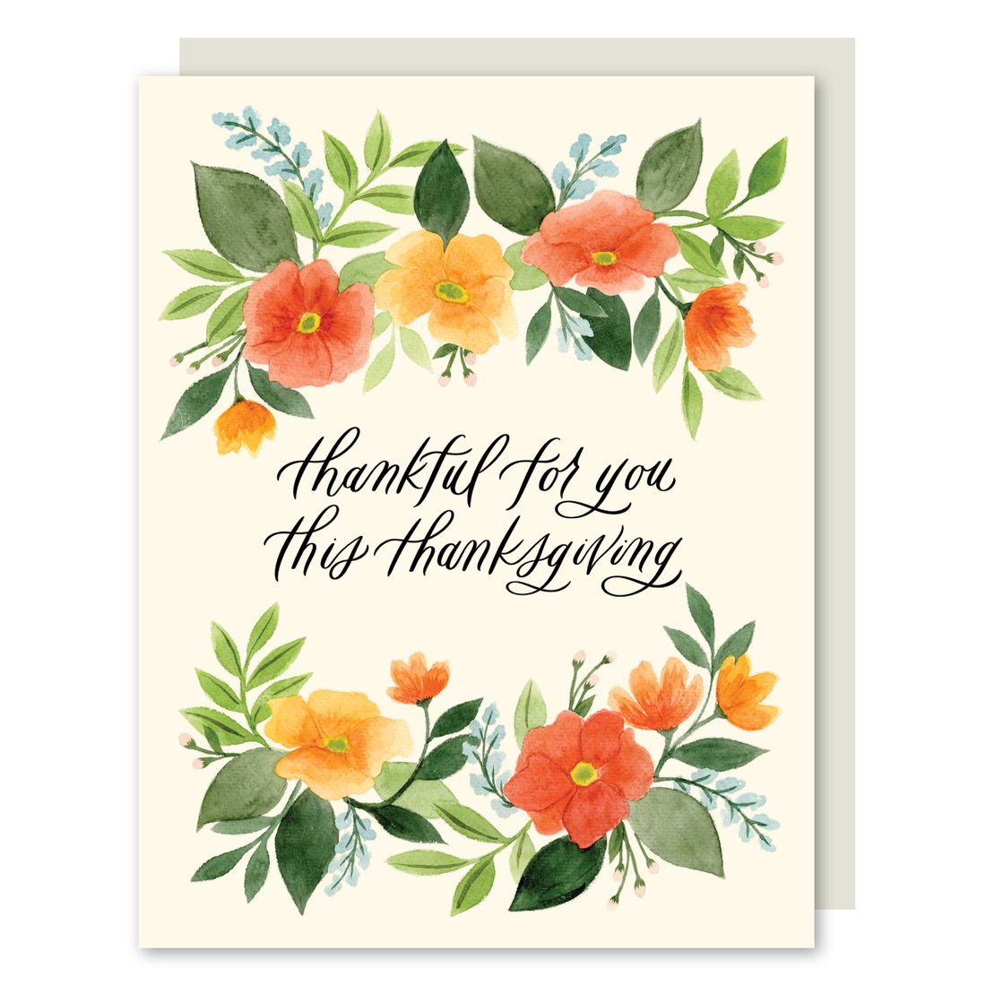 Thankful for You Thanksgiving Card