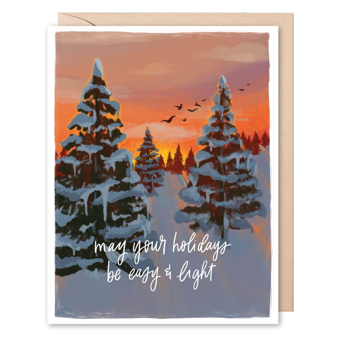 May Your Holidays Be Easy & Light Card