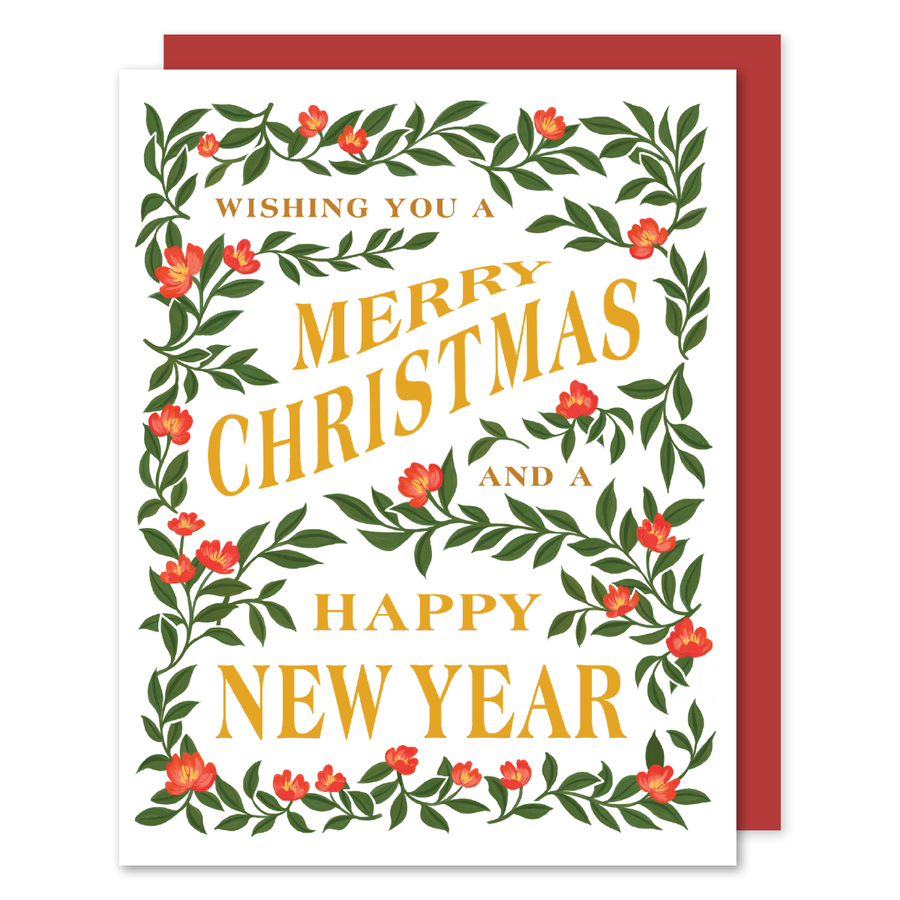 Merry Christmas and a Happy New Year Card