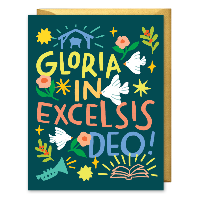 Gloria in Excesis Deo Christmas Card