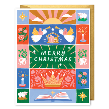 Merry Christmas King Illustrated Christmas Card