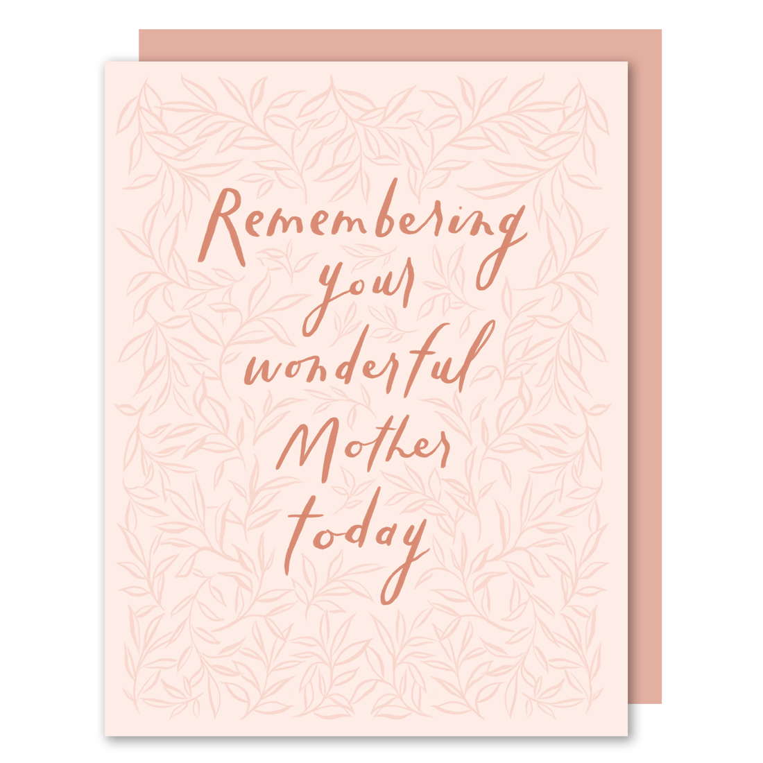 Remembering Your Wonderful Mother Sympathy Card