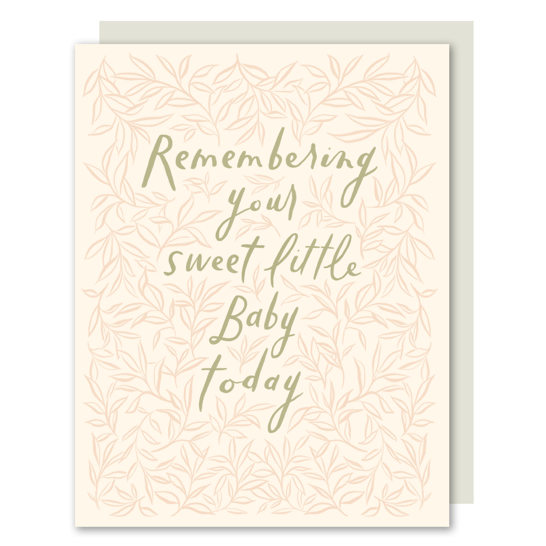 Remembering Your Sweet Little Baby Sympathy Card