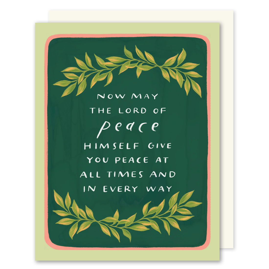 The Lord of Peace Sympathy Card