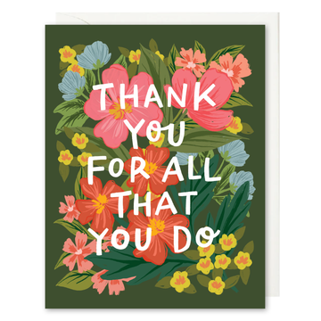 Thank You For All That You Do Card