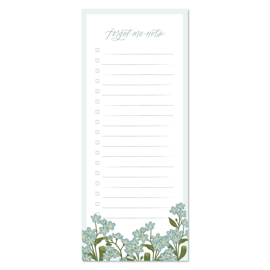 Forget-Me-Not Notepad