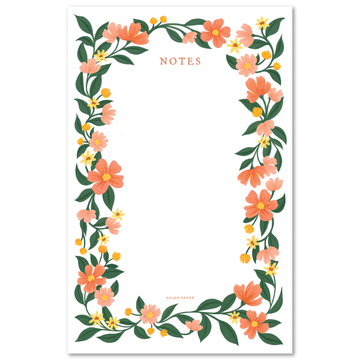 Pink Garden Blank Notepad