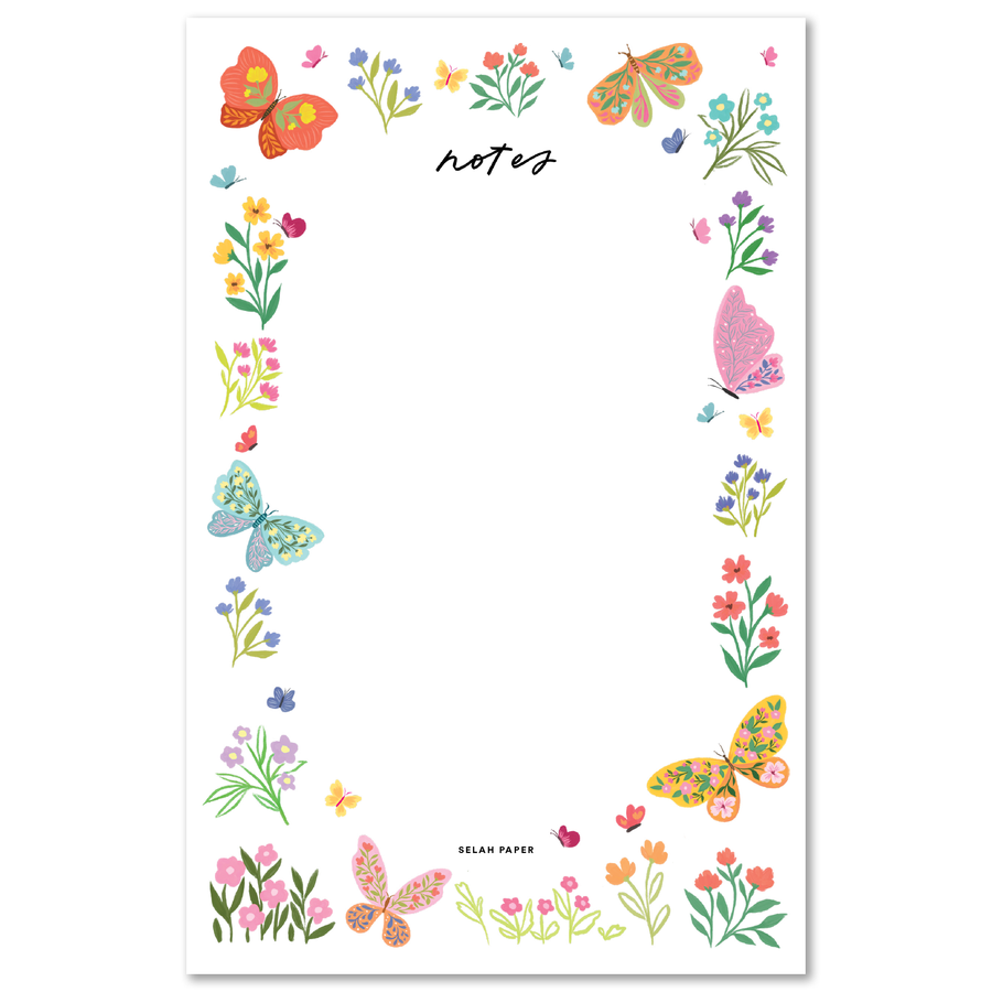 Butterflies Blank Notepad