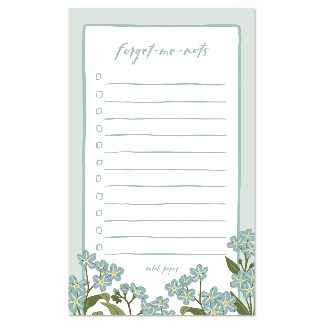 Forget-Me-Not Notepad
