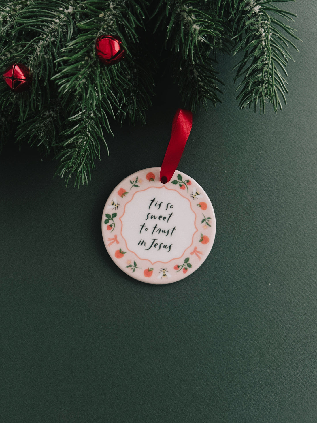 Tis So Sweet - Ceramic Christmas Ornament