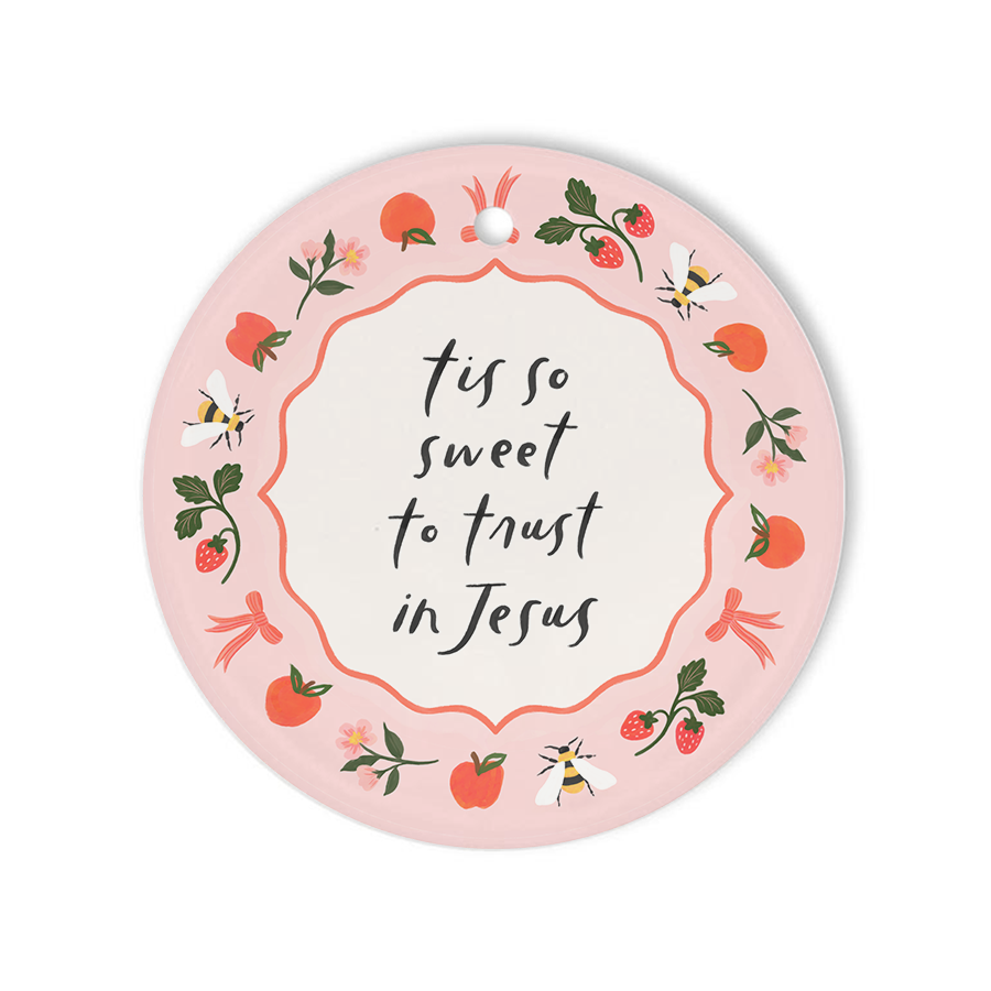 Tis So Sweet - Ceramic Christmas Ornament
