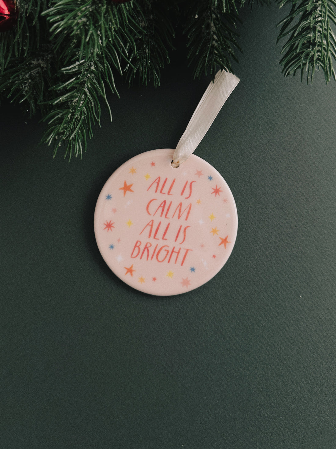 All is Calm - Ceramic Christmas Ornament