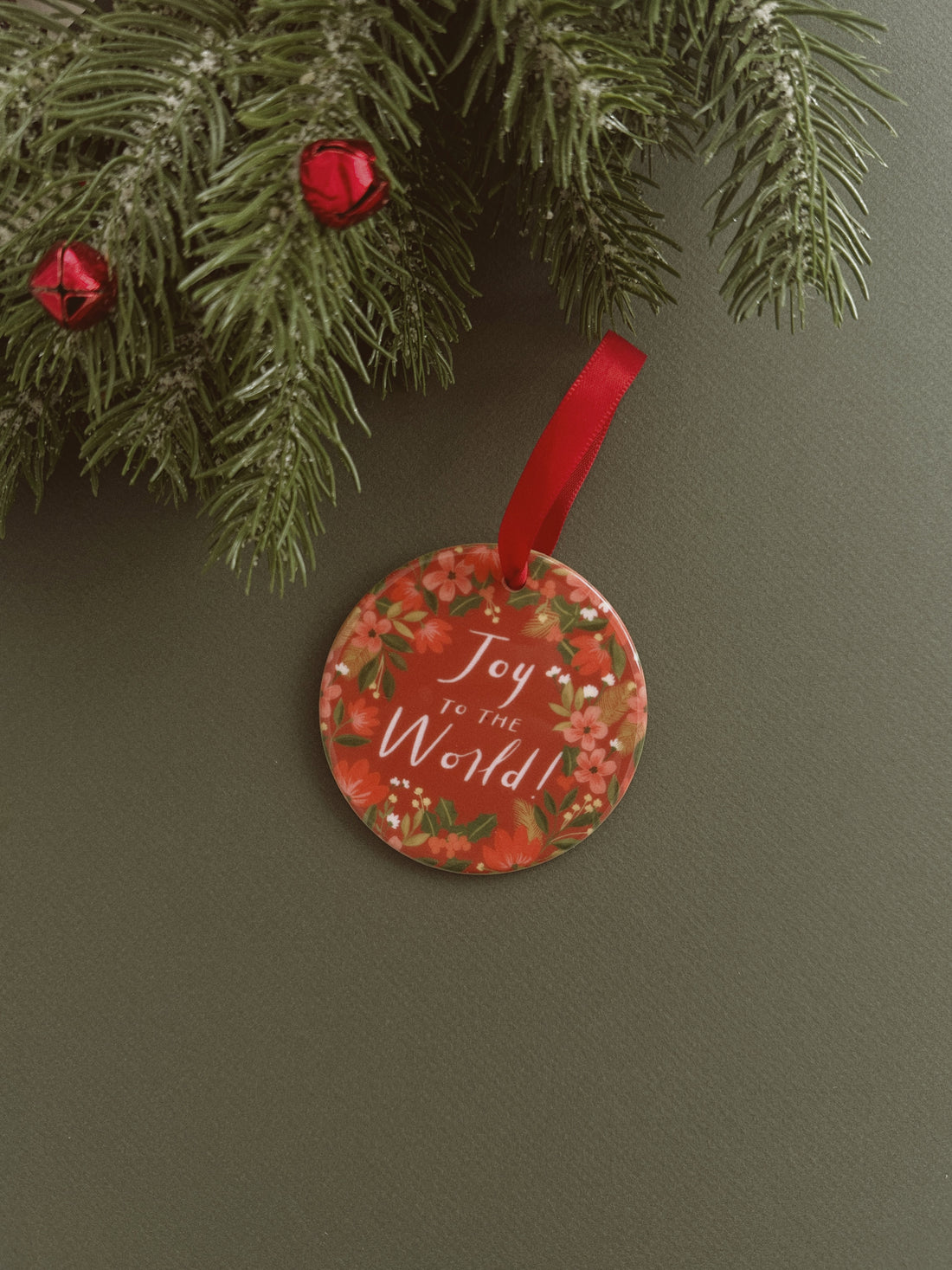 Joy to the World - Ceramic Christmas Ornament
