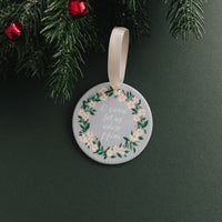 O Come Let Us Adore Him - Ceramic Christmas Ornament