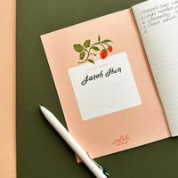 Strawberry Lined Notebook