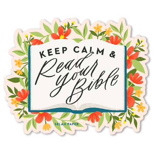 Keep Calm and Read Your Bible Sticker