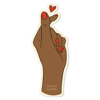 Finger Heart Sticker