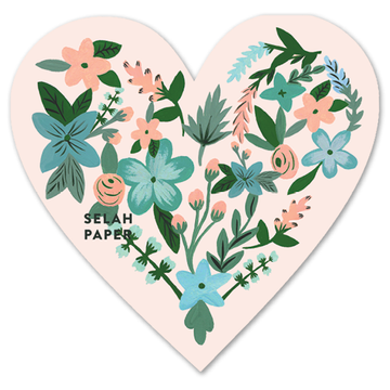 Flower Heart Sticker