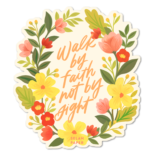 Walk By Faith Sticker