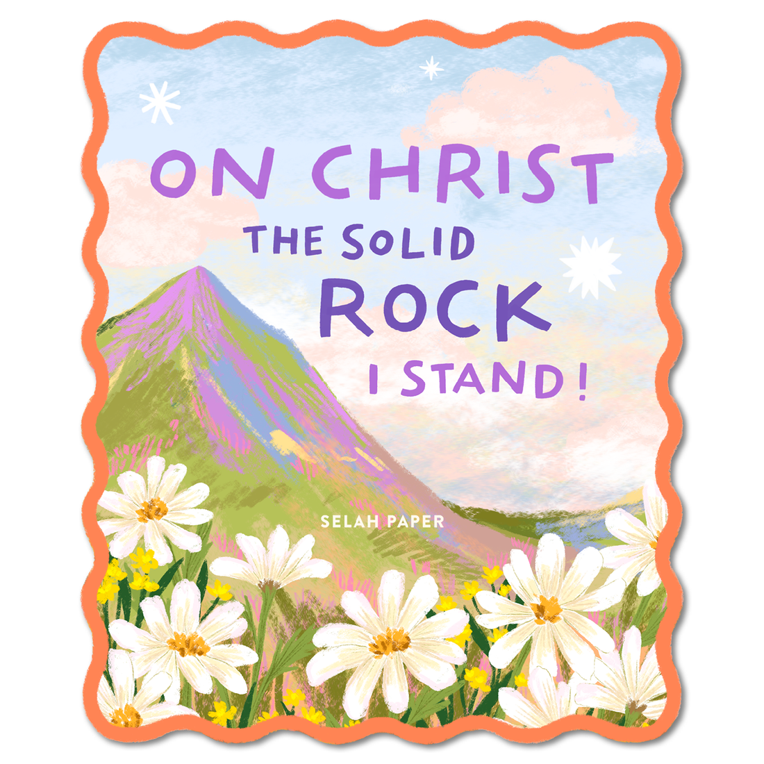Christ the Rock Sticker