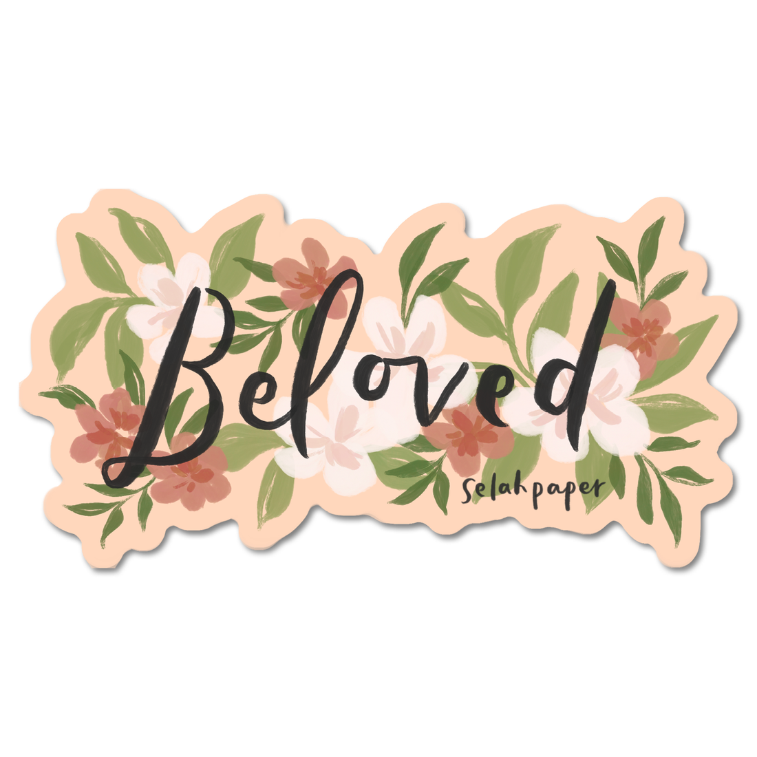 Beloved Floral Sticker