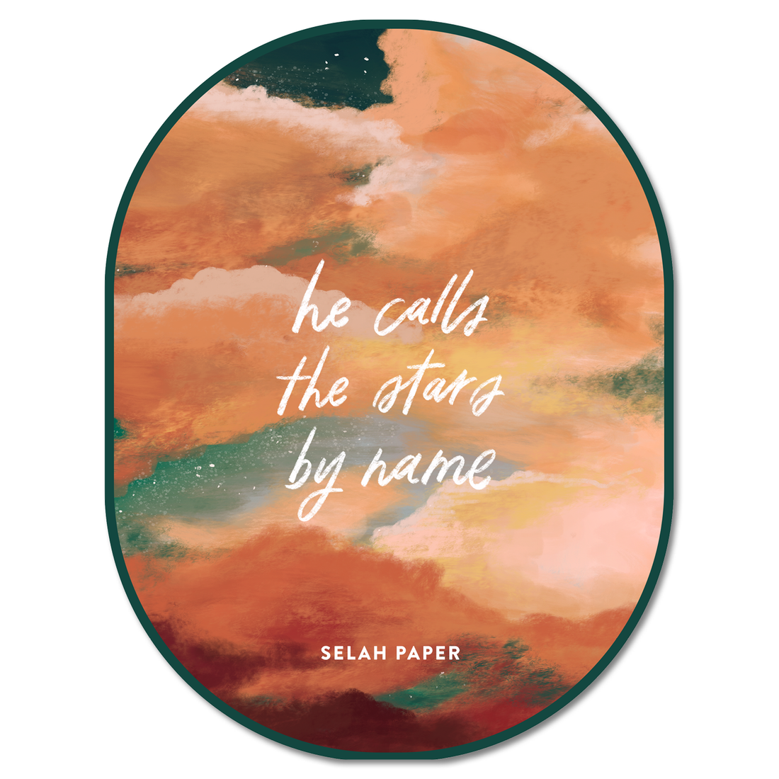 He Calls The Stars Sticker