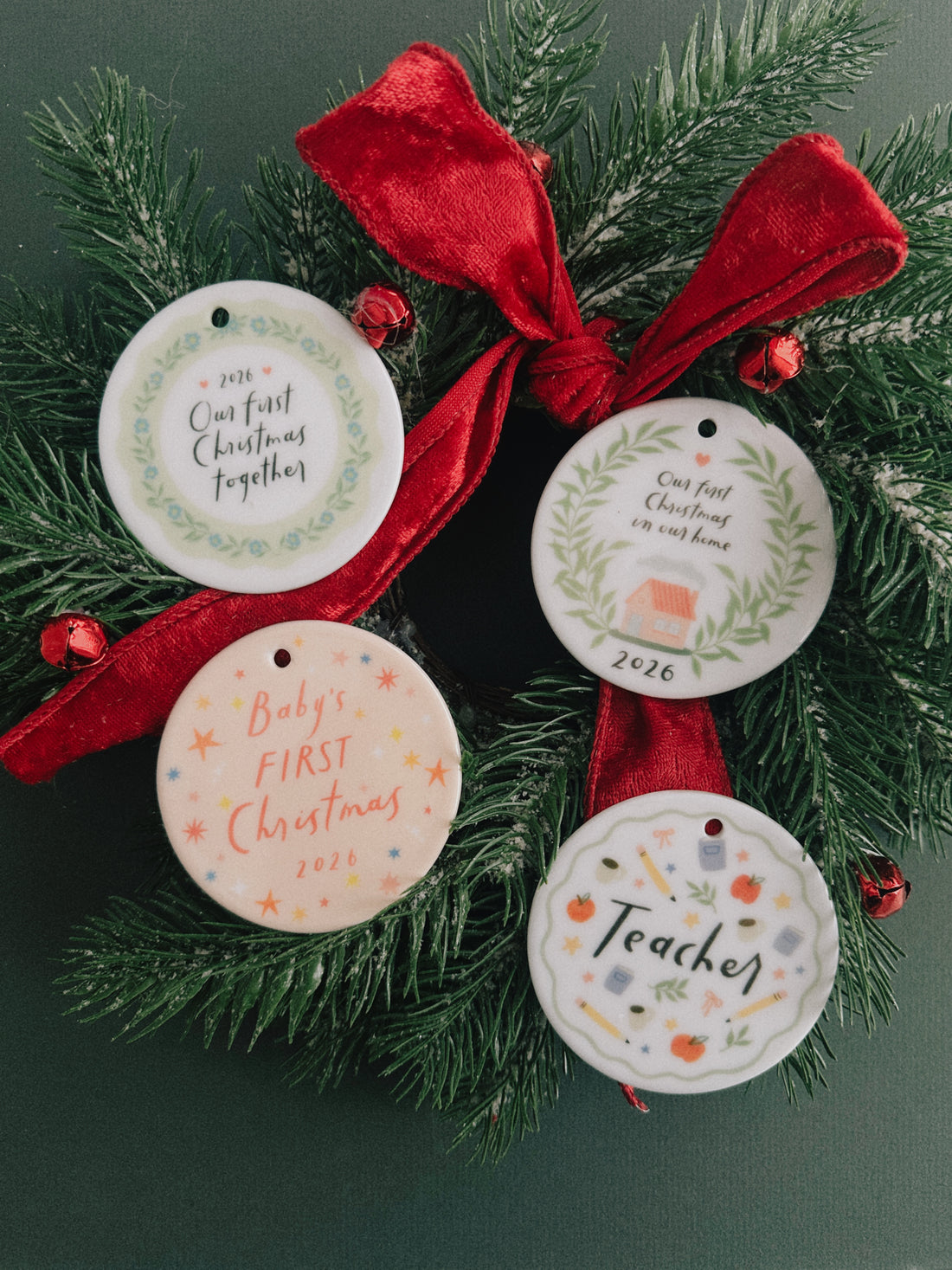 Baby's First Christmas - Milestone Keepsake Ceramic Christmas Ornament
