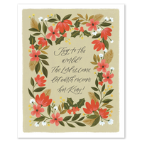 Joy to the World Hymn Print