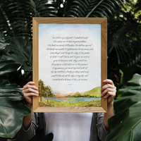 Psalm 23 Landscape Print