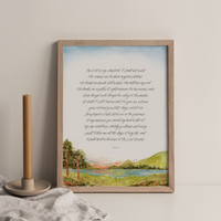 Psalm 23 Landscape Print