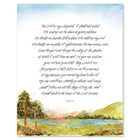 Psalm 23 Landscape Print