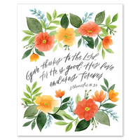 Give Thanks To The Lord Print