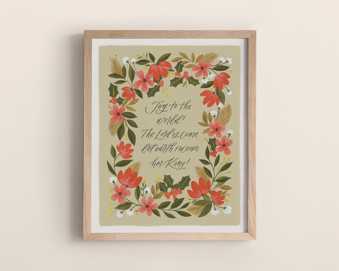 Joy to the World Hymn Print