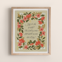 Joy to the World Hymn Print