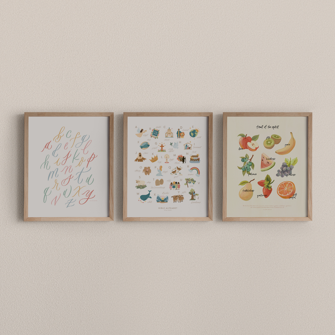 Illustrated Bible Alphabet Print