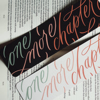 One More Chapter Handlettered Bookmark