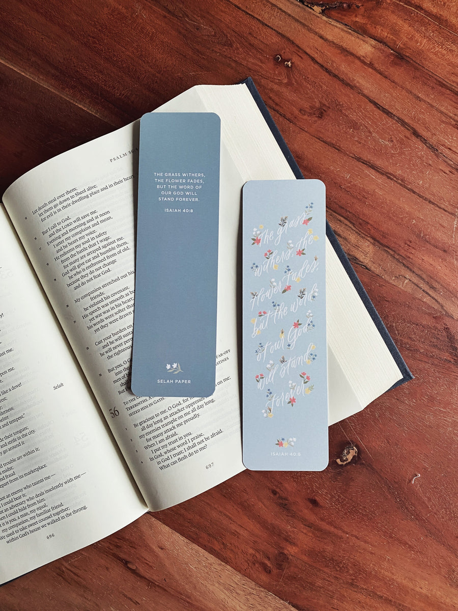 Word of Our God Will Stand Forever Bible Bookmark