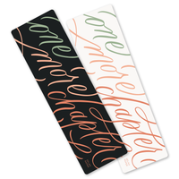 One More Chapter Handlettered Bookmark