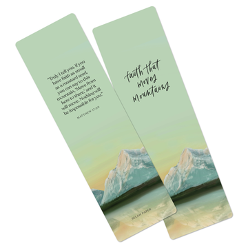 Faith That Moves Mountains Bible Bookmark