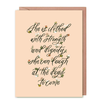 Strength and Dignity Card