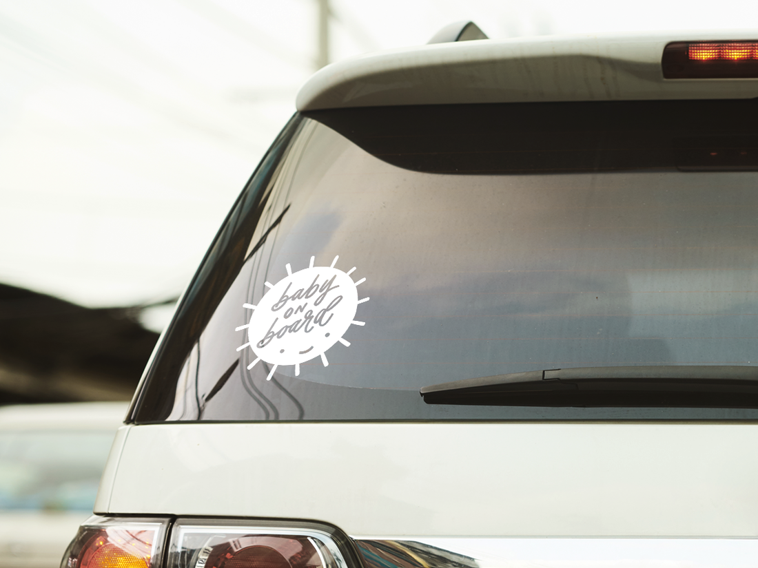 Sun Baby Car Decal