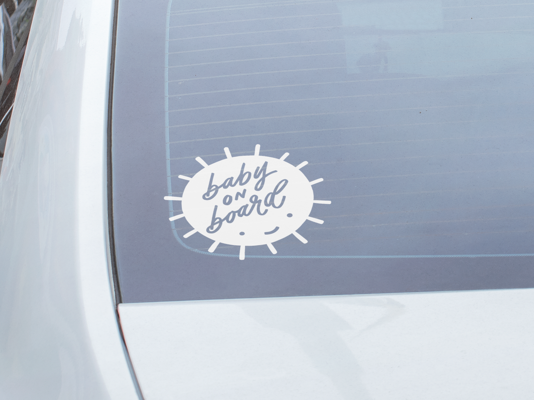 Sun Baby Car Decal