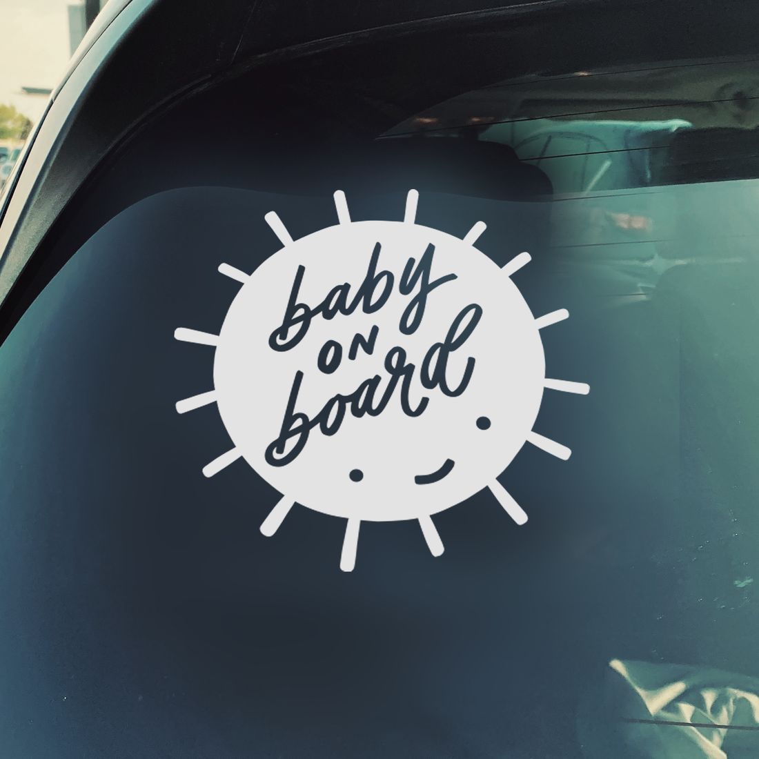 Sun Baby Car Decal