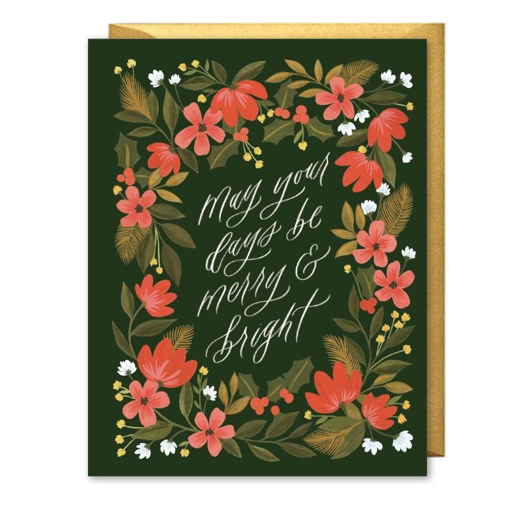 May Your Days Be Merry and Bright Card