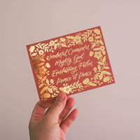 Wonderful Counselor Gold Foil Card