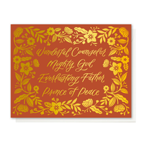 Wonderful Counselor Gold Foil Card