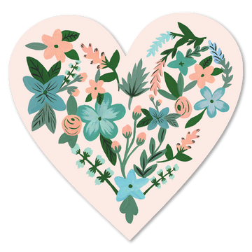 Flower Heart Sticker
